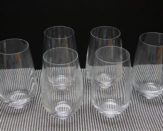 Riedel goblets:  $8.00 ea.
