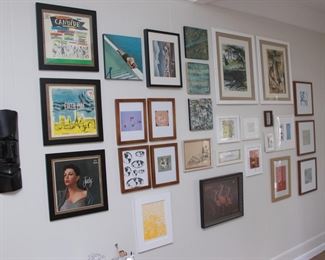 Art Gallery Wall:  Prices range from:  $6.00 - $250.00