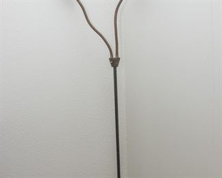 Vtg. Industrial (cast metal and more) floor lamp:  $90.00 (as is)