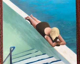 Original Julie Wiliams ~ signed.  Oil on panel.  12" square:  $250.00