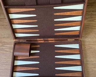 Leatherette Backgammon Set:  $22.00