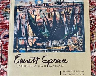 Evert Spruce (Texas Artist) A portfolio of 8 prints:  $78.00