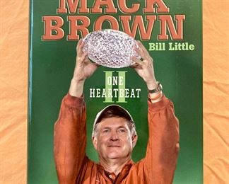 Mack Brown ~ signed by Mack Brown and Bill Little:  $100.00