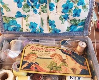 vintage sewing basket
