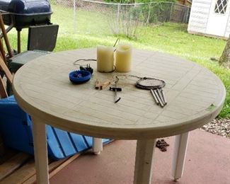 Grill, patio table
