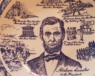 Abraham Lincoln plate