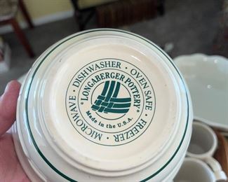 Longaberger pottery dish set