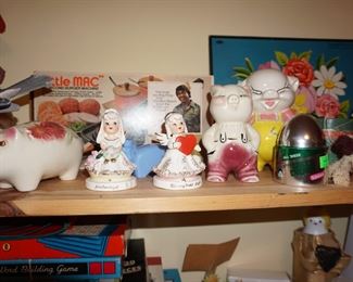 PIggy banks, Angel figurines