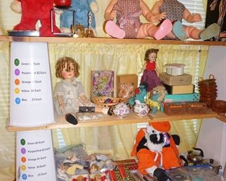 Dolls and stuffed animals