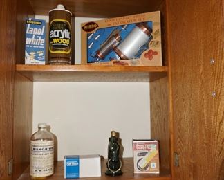 cleaning supplies, cookie press