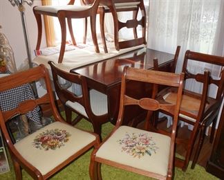 dining table and chair
