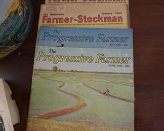 Progressive Farmer magazines from the 60's