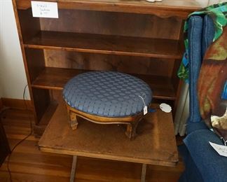 bookcase, step stools