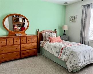 Twin size mattress and bedroom set 