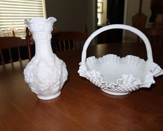 Fenton Vintage Milk Glass