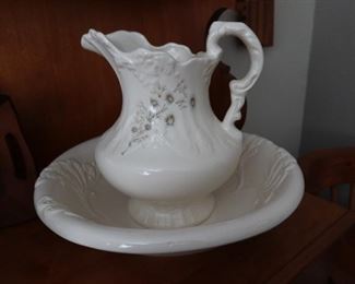 Vintage Pitcher and Washbowl