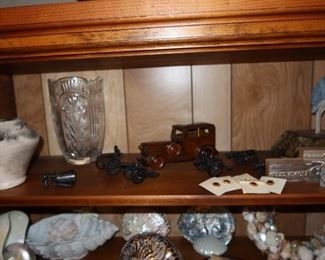 Miniature Cannons - Crystal Vase - Crane