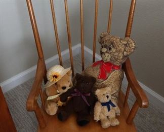 Vintage Hard Rock Maple Child's Rocker