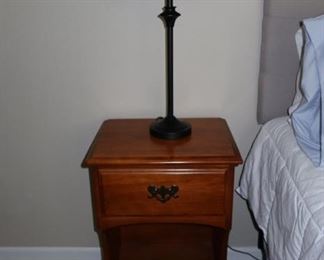 Hard Rock Maple One Drawer Nightstand 