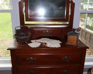 Antique Dresser with Mirror