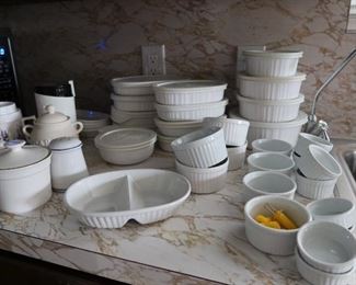 Vintage White Dishes