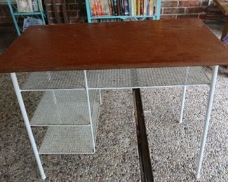Midcentury Desk - Iron Base