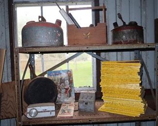Vintage Metal Gas Cans - National Geographic Magazines 