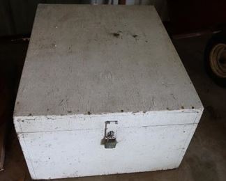 Vintage Wooden Trunk