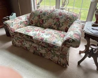 . . . beautiful floral love seat
