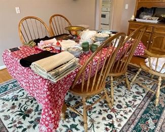 . . . Amish table and chairs