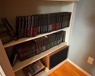 . . . leather-bound books and second speaker