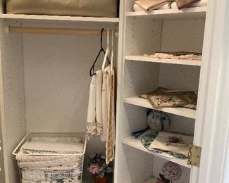 Table linens, bed linens, placemats