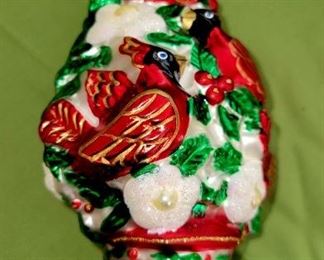 Larry Fraga,  approx. 7" ornate,  Christmas tree ornament. Different sides