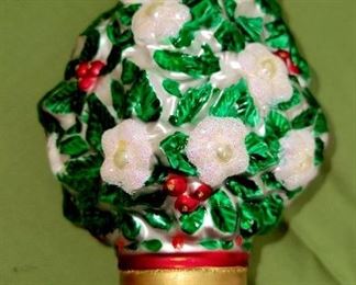 Larry Fraga,  approx. 7" ornate,  Christmas tree ornament. Different sides