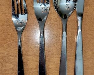 WMF, Chromargan,  Stainless Flatware. Place setting for 5