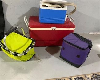 Coolers, picnic bags