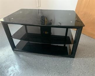 Glass console table