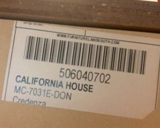 California House credenza, buffet