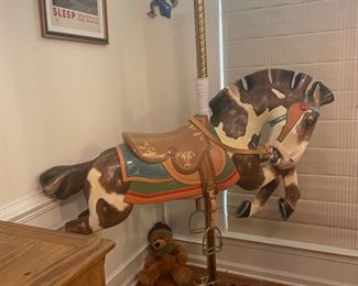 allan herschell carousel horse reproduction - hand carved and painted 