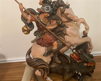 St. George and the dragon sculpture 
