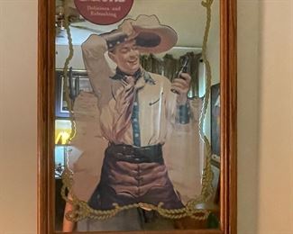 Vintage coca-cola mirror 