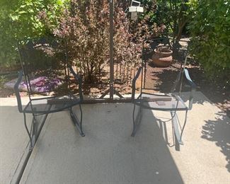 Outdoor metal rockers 