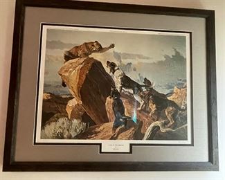 “A din in the rim rock “ by bob kuhn 