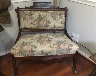 settee with matching chair