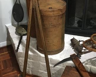 cool old dolly and tools