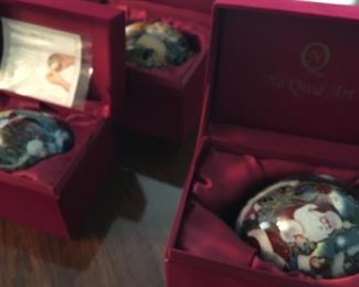 Reverse painted ornaments