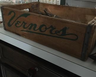 Vernors wood crate