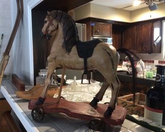 Reproduction 1900 carousel horse. 1940’s