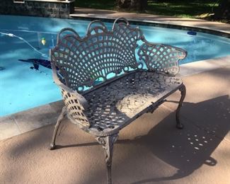 cast iron settee