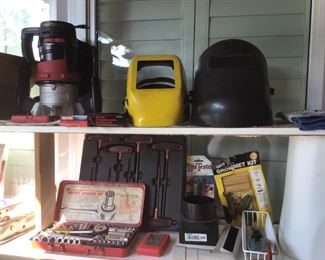 welding masks and tools